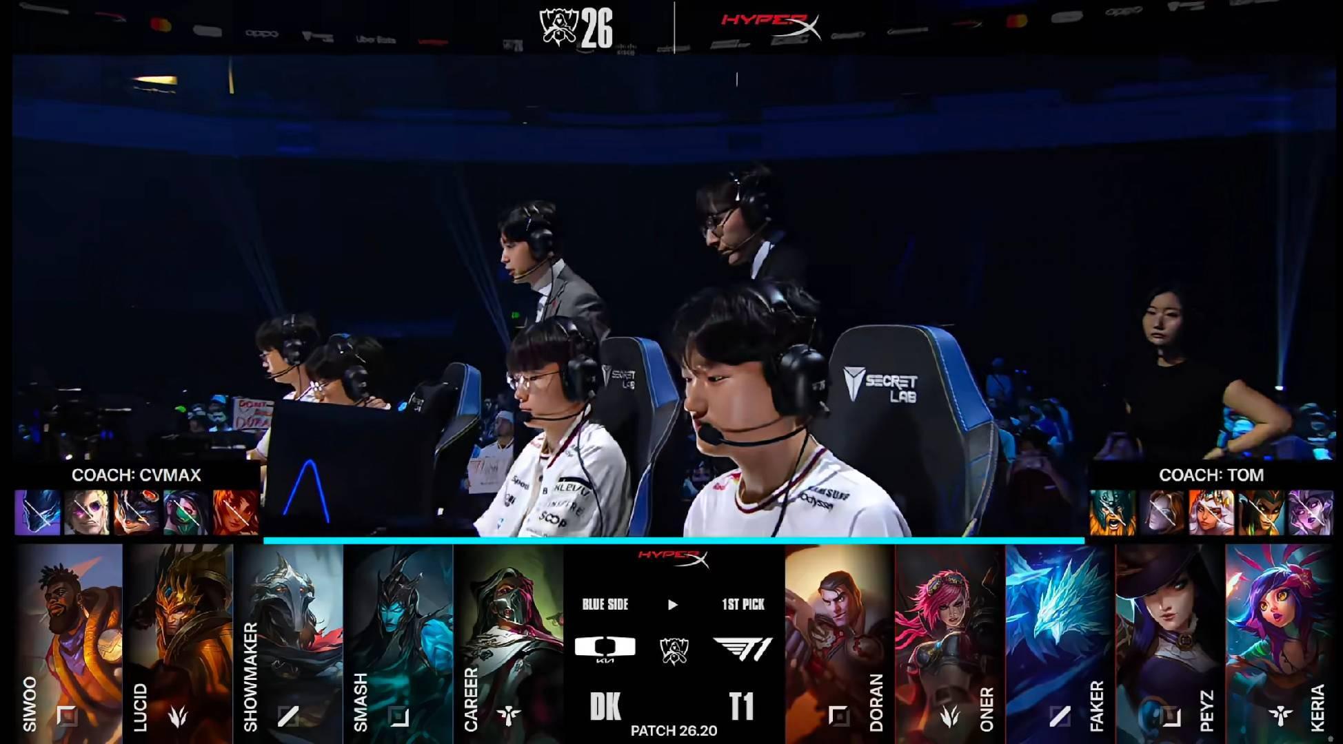 运营一场远古龙团一触就碎，DK战胜T1进入2-0组